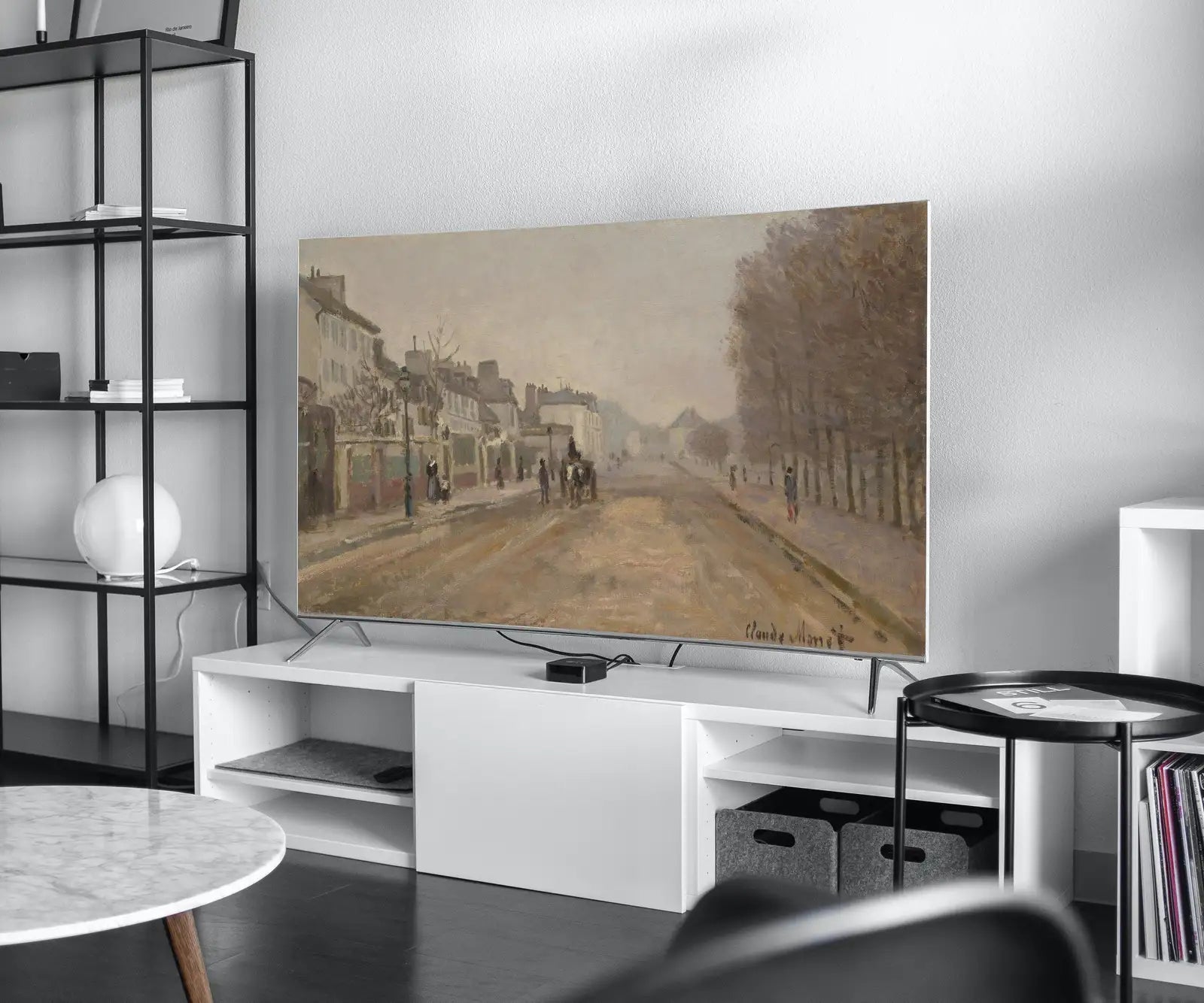 Second included artwork preview from Samsung Frame TV Art 4K Famous Claude Monet Painting. Instant Download Boulevard Héloise Monet Art for the Frame TV. Vintage Wall Art featuring various scenes.