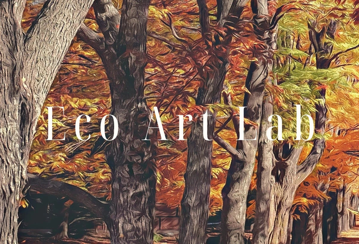 Detail view of artwork from Samsung Frame TV Art 4K Forests in the Fall Landscape Digital Paintings Set of 3. Instant Download. Nature Fall Art for the Samsung Frame TV. (variation 2)