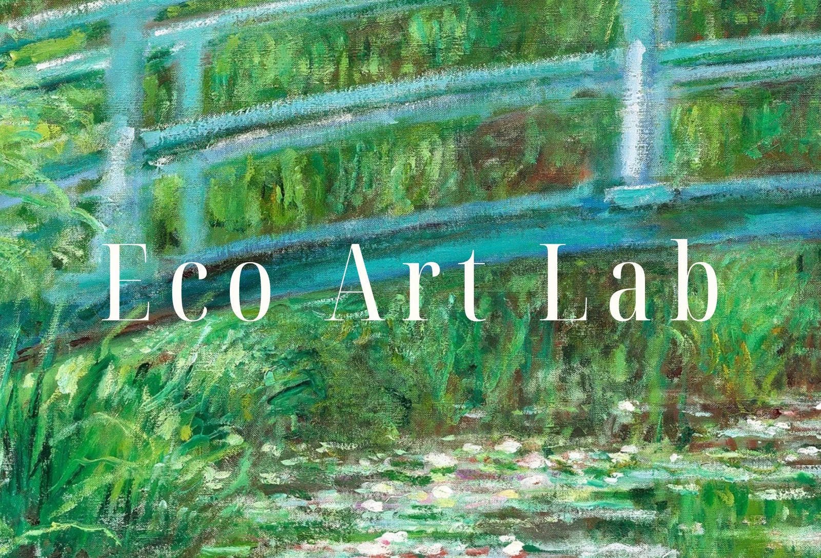 Detail view of artwork from Samsung Frame TV Art 4K Japanese Footbridge Famous Claude Monet Painting. Instant Download Botanical Wall Art for Frame TV. Vintage Wall Art. (variation 1)
