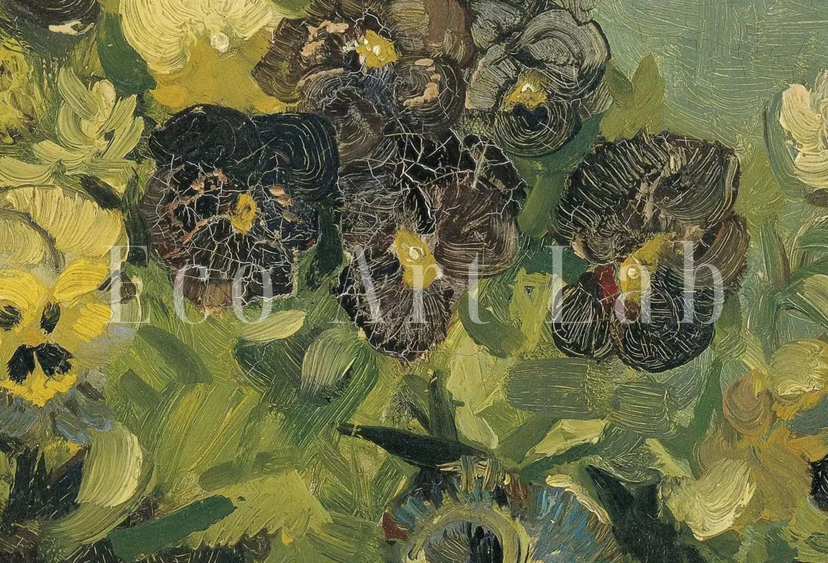 Samsung Frame TV Art 4K Pansies Famous Still Life Painting by Vincent van Gogh. Instant Download van Gogh Art for Frame TV. Vintage Wall Art – Frame TV  Art