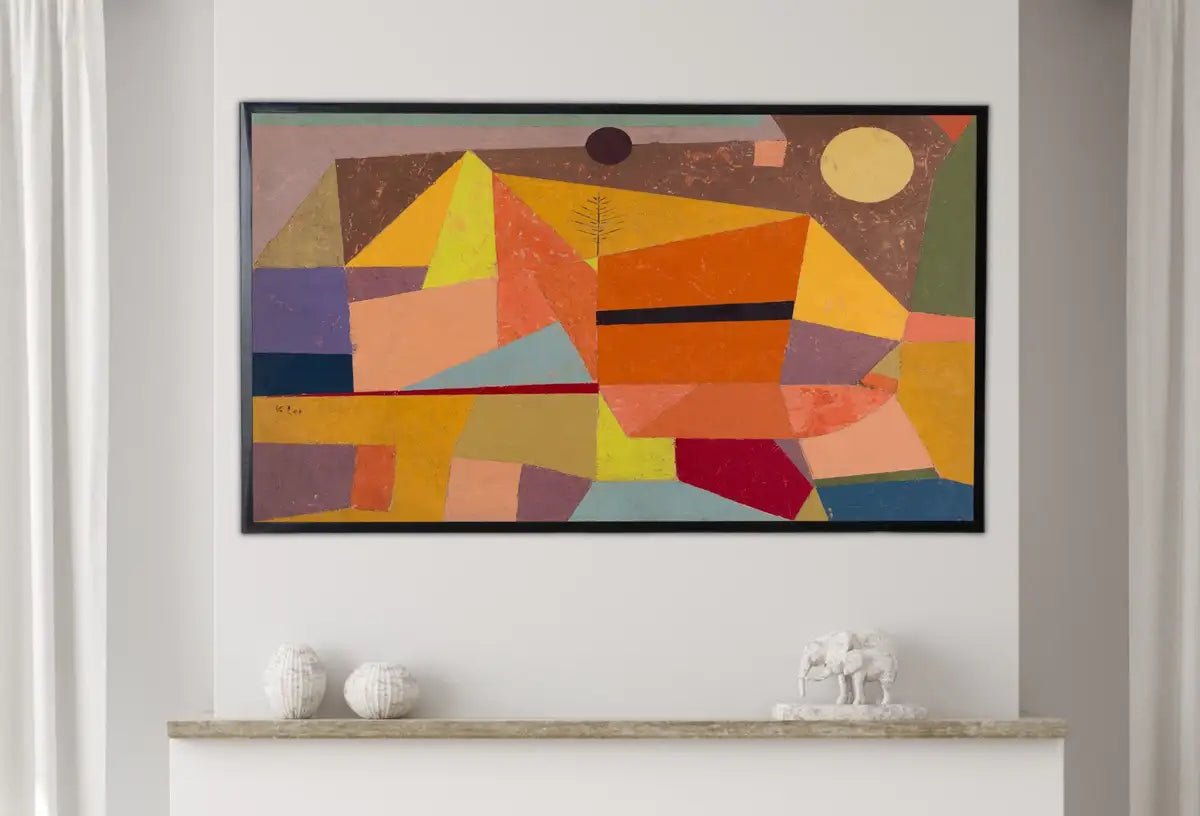 Second included artwork preview from Samsung Frame TV Art 4K Paul Klee Colorful Abstract Painting. Instant Download Vintage Famous Abstract Painting. Paul Klee Art for Frame TV featuring various scenes. (variation 2)