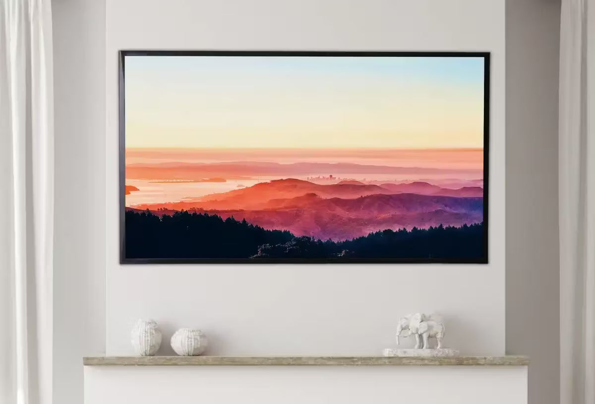 Samsung Frame TV Art 4K San Francisco California Sunset Landscape Digital Painting. Instant Download Art for TV. Colorful Frame TV Art – Frame TV Art Set