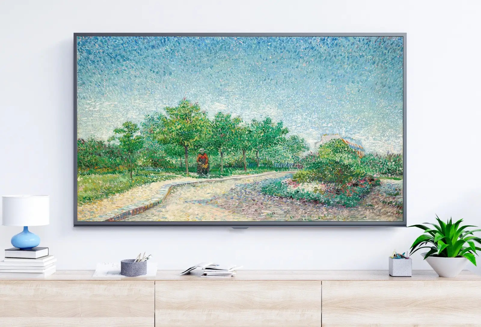 Included artwork preview showing first selection of artworks from Samsung Frame TV Art 4K Square Saint-Pierre Famous Painting by Vincent van Gogh. Instant Download van Gogh Art for the Frame TV. Vintage Art.