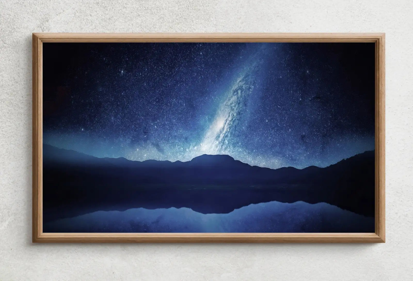 Second included artwork preview from Samsung Frame TV Art 4K Stars at Night over Mountains Landscape Wall Art. Instant Download Blue Mountain Digital Painting. Art for Frame TV featuring various scenes.