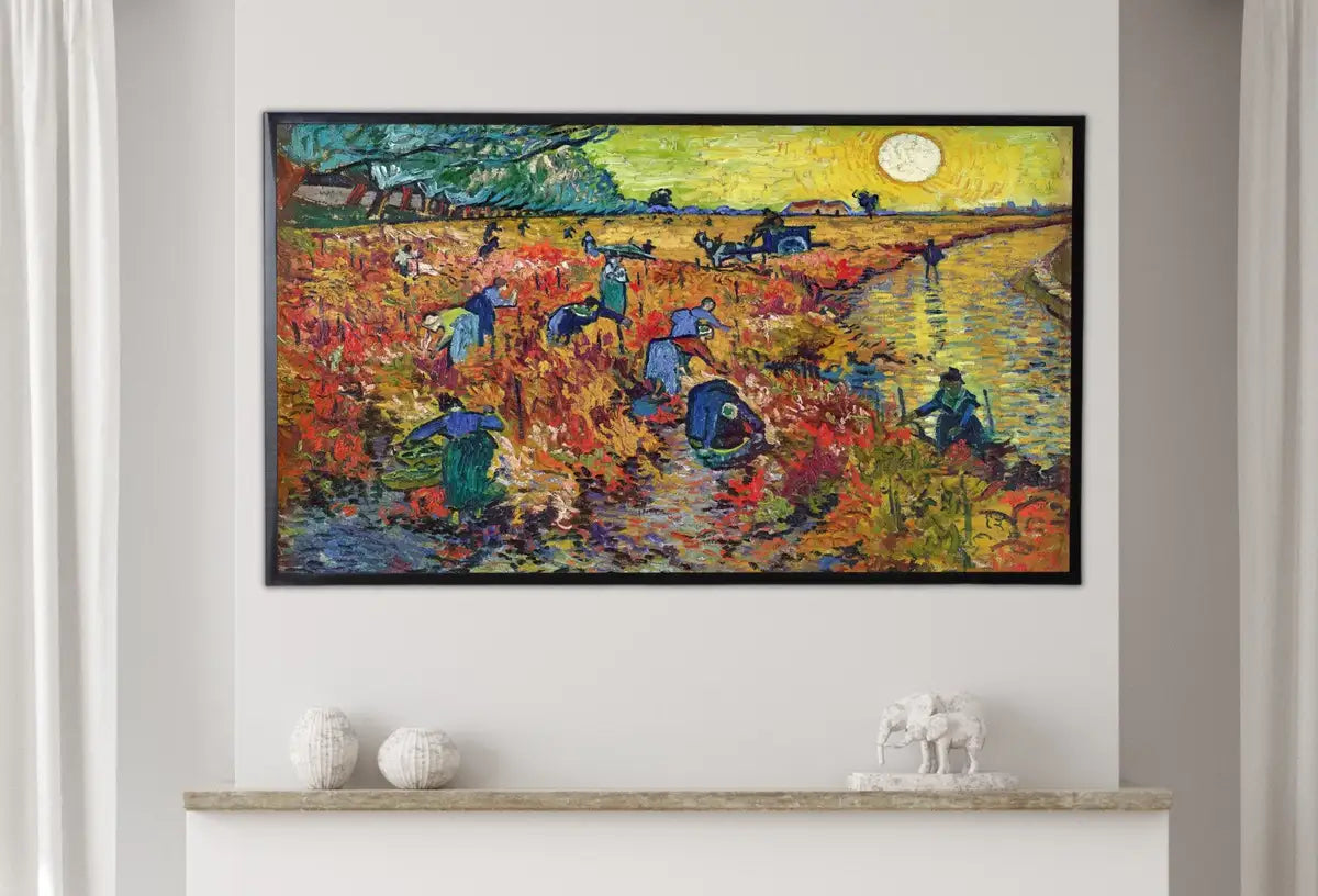 Second included artwork preview from Samsung Frame TV Art 4K The Red Vineyard Famous Painting by Vincent van Gogh. Instant Download van Gogh Art for the Frame TV. Vintage Decor featuring various scenes.