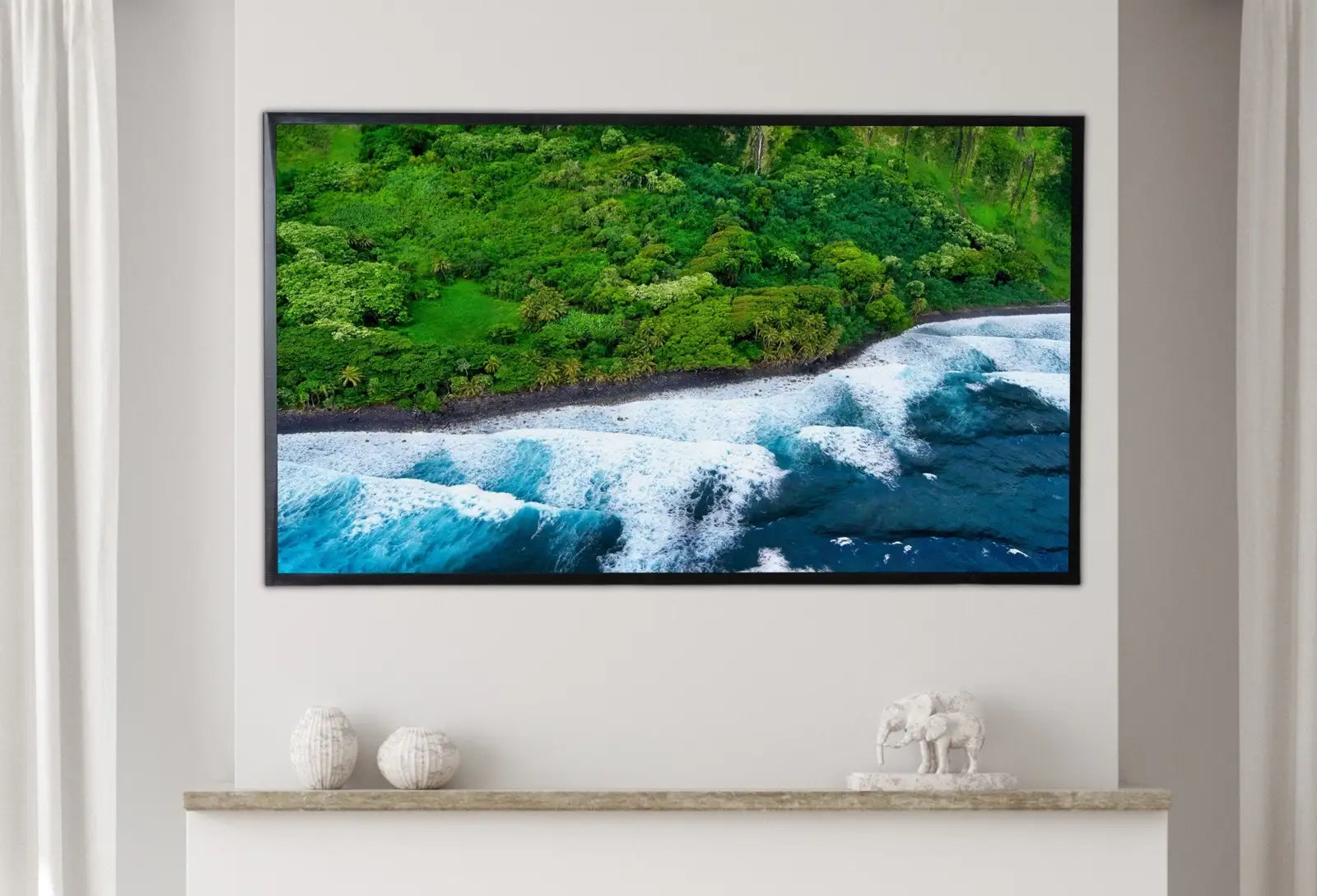 Included artwork preview showing first selection of artworks from Samsung Frame TV Art 4K, Tropical Beach Nature Landscape Art. Frame Art Tv Digital Download for Samsung TV Coastal Landscape Frame TV Art.