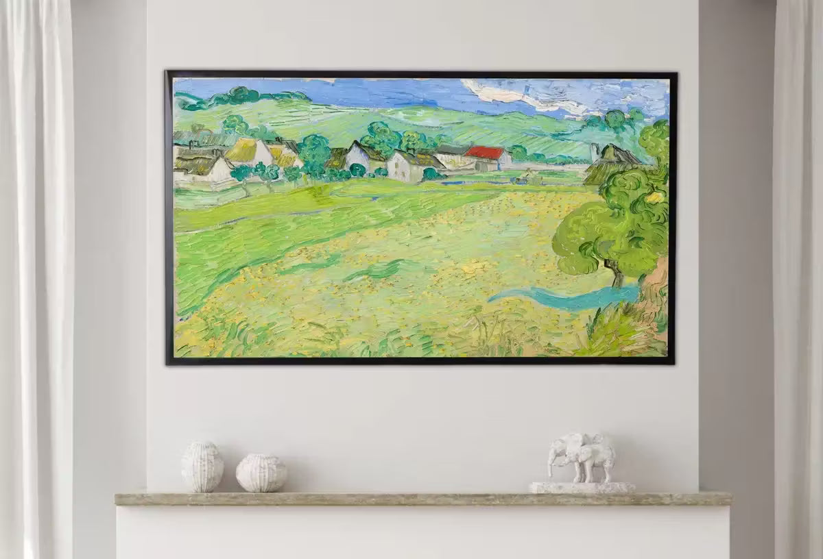 Samsung Frame TV Art 4K Vessenots in Auvers Famous Painting by Vincent van Gogh. Instant Download van Gogh Vintage Landscape for Frame TV. – Frame TV  Art