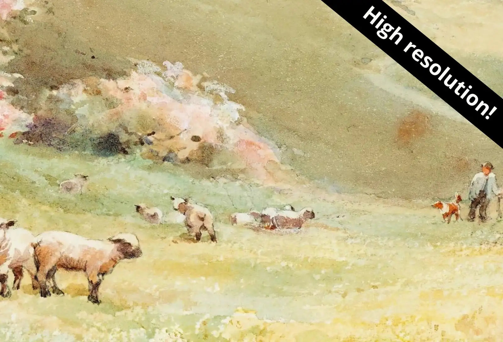 Second included artwork preview from Samsung Frame TV Art 4K Vintage Spring Landscape Painting. Instant Download Colorful Spring Art for the Frame TV. Landscape Art for TV featuring various scenes.
