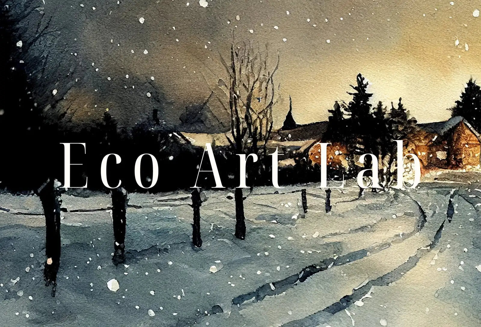 Second included artwork preview from Samsung Frame TV Art 4K Winter Rustic Country Sunset Landscape Watercolor Painting. Instant Download Art for Frame TV. Nature Art for TV featuring various scenes.