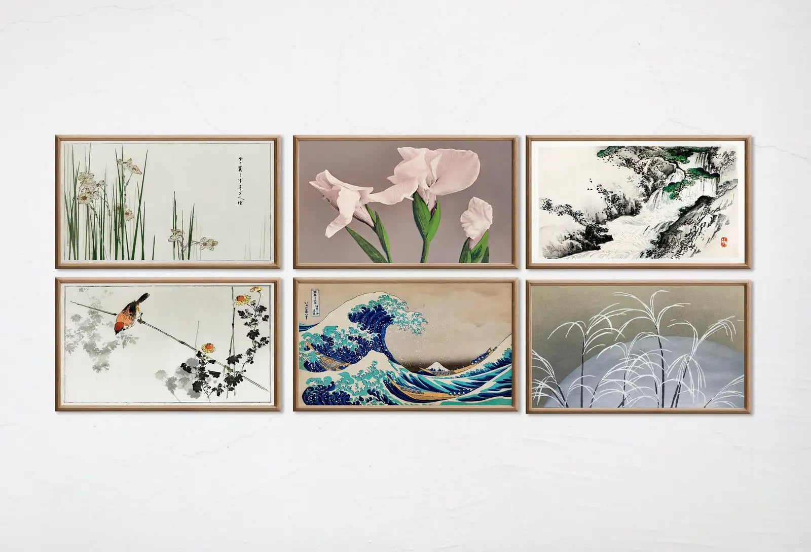 Second included artwork preview from Set of 15 Samsung Frame TV 4K Art. Vintage Japanese Paintings Collection. Antique Japanese Art Set. Instant Download Japanese Frame TV Art featuring various scenes.