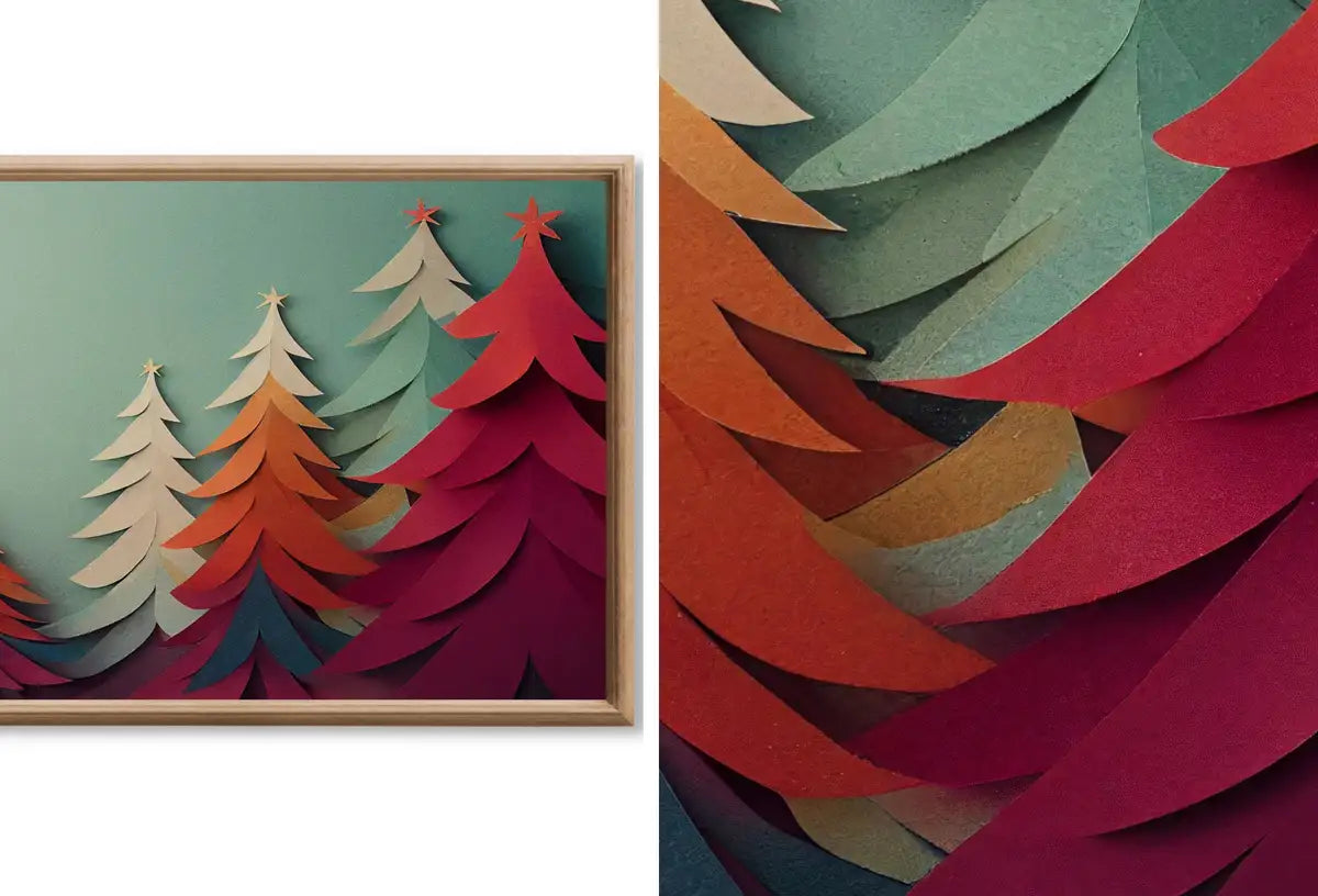 Detail view of artwork from Set of 25 Samsung Frame TV 4K Art. Christmas & Winter Landscapes Digital Art Collection. Holiday Decor Art Set Instant Download Frame TV Art.