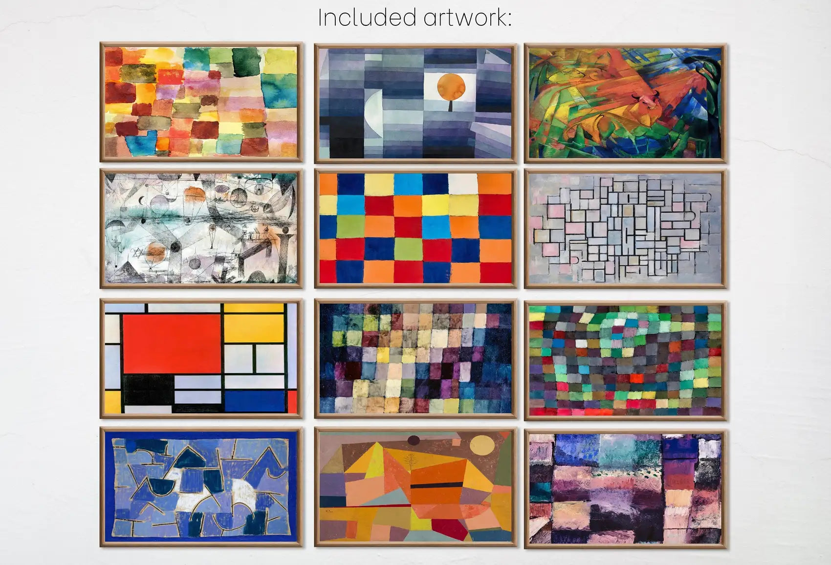 Detail view of artwork from Set of 25 Samsung Frame TV 4K Art. Ultimate Abstract Vintage & Modern Paintings Collection. Abstract Art Set. Instant Download Frame TV Art.