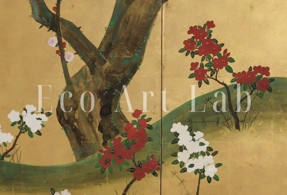 Set of 3 Prints. Plum Trees. 3 Piece Wall Art. Japanese Print Set. Botanical Vintage Wall Art. Gallery Wall Set. Minimalist Home Decor – Printable Wall Art Set