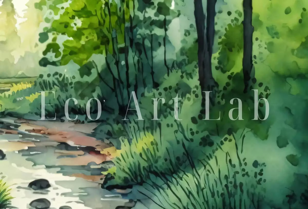 Set of 3 Prints. Watercolor Forest Landscape Prints. 3 Piece Wall Art. Nature Landscape Print Set. Gallery Wall Set. Modern Home Decor – Printable Wall Art Set