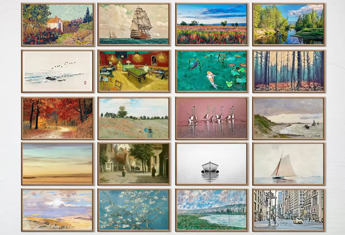 Set of 40 Samsung Frame TV 4K Art. Best Sellers Paintings & Digital Art Ultimate Collection #1. TV Art Set. Instant Download Frame TV Art – Frame TV Art Set