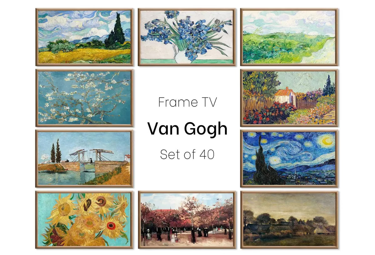 Set of 40 Samsung Frame TV 4K Art. Ultimate Van Gogh Famous Paintings Collection. Vincent Van Gogh Art Set. Instant Download Frame TV Art – Frame TV Art Set