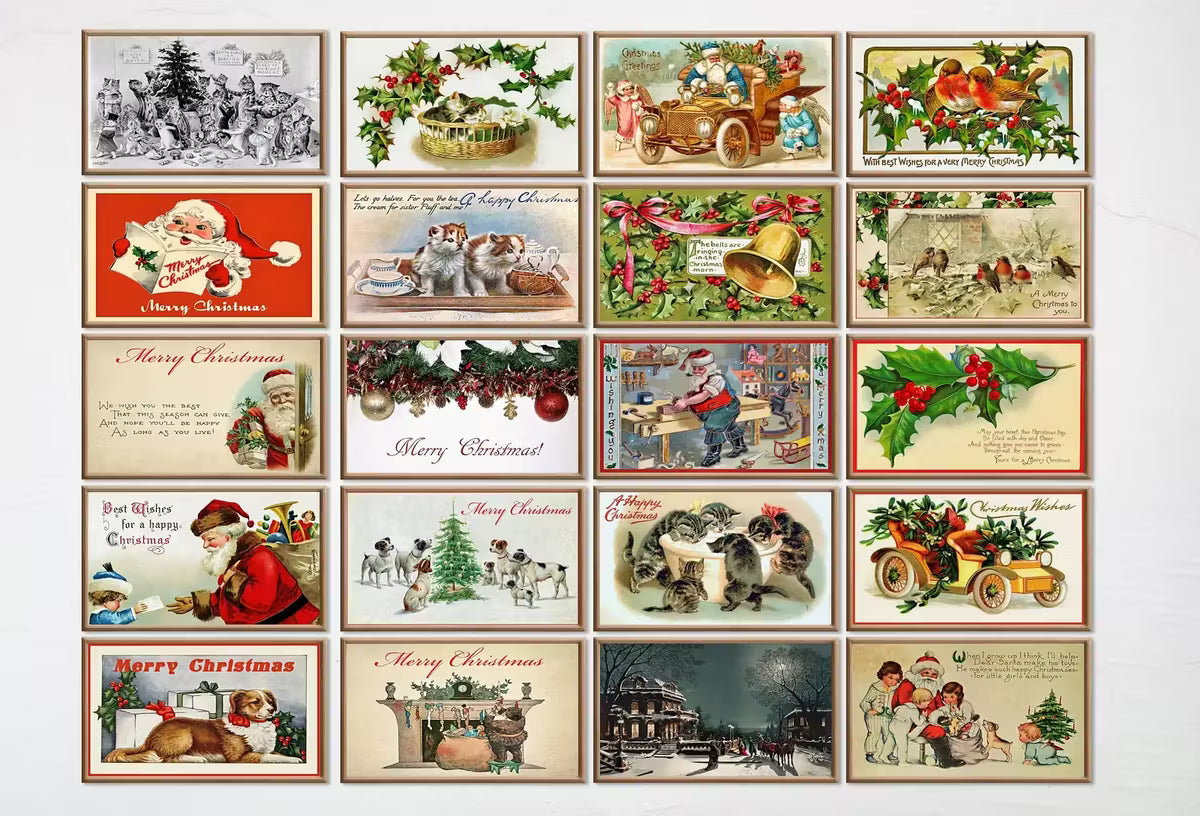 Set of 40 Samsung Frame TV 4K Art. Vintage Christmas Art Digital Collection. Christmas Wall Decor TV Art Set. Instant Download Frame TV Art – Frame TV Art Set