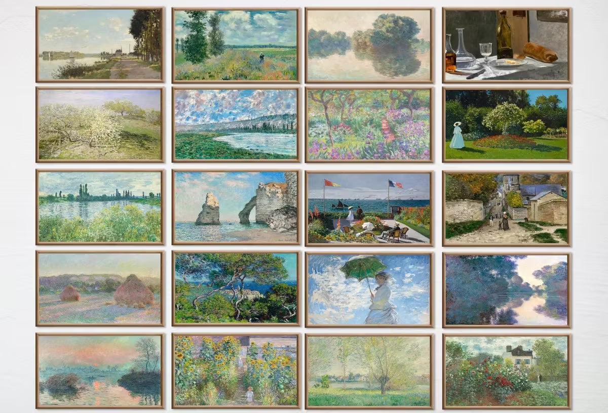 Set of 40 Samsung Frame TV Art 4K. Ultimate Claude Monet Famous Paintings Collection. Claude Monet Art Set Instant Download Frame TV Art – Frame TV Art Set