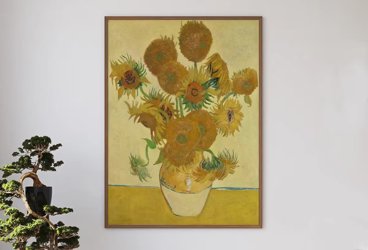Sunflowers Painting Famous van Gogh Art Print. Instant Download Printable van Gogh Fine Art Sunflowers Vintage Still Life Painting – Printable Wall Art
