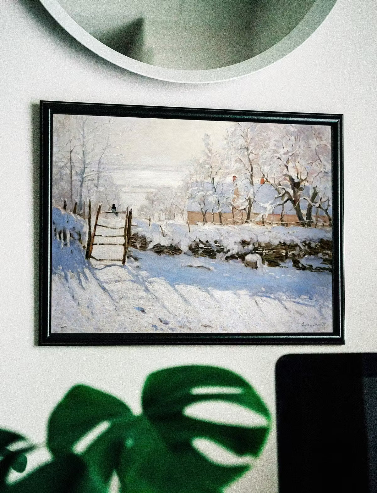The Magpie Famous Claude Monet Painting. Monet Print Winter Landscape Instant Download Vintage Wall Art. Landscape Painting Printable Art – Printable Wall Art