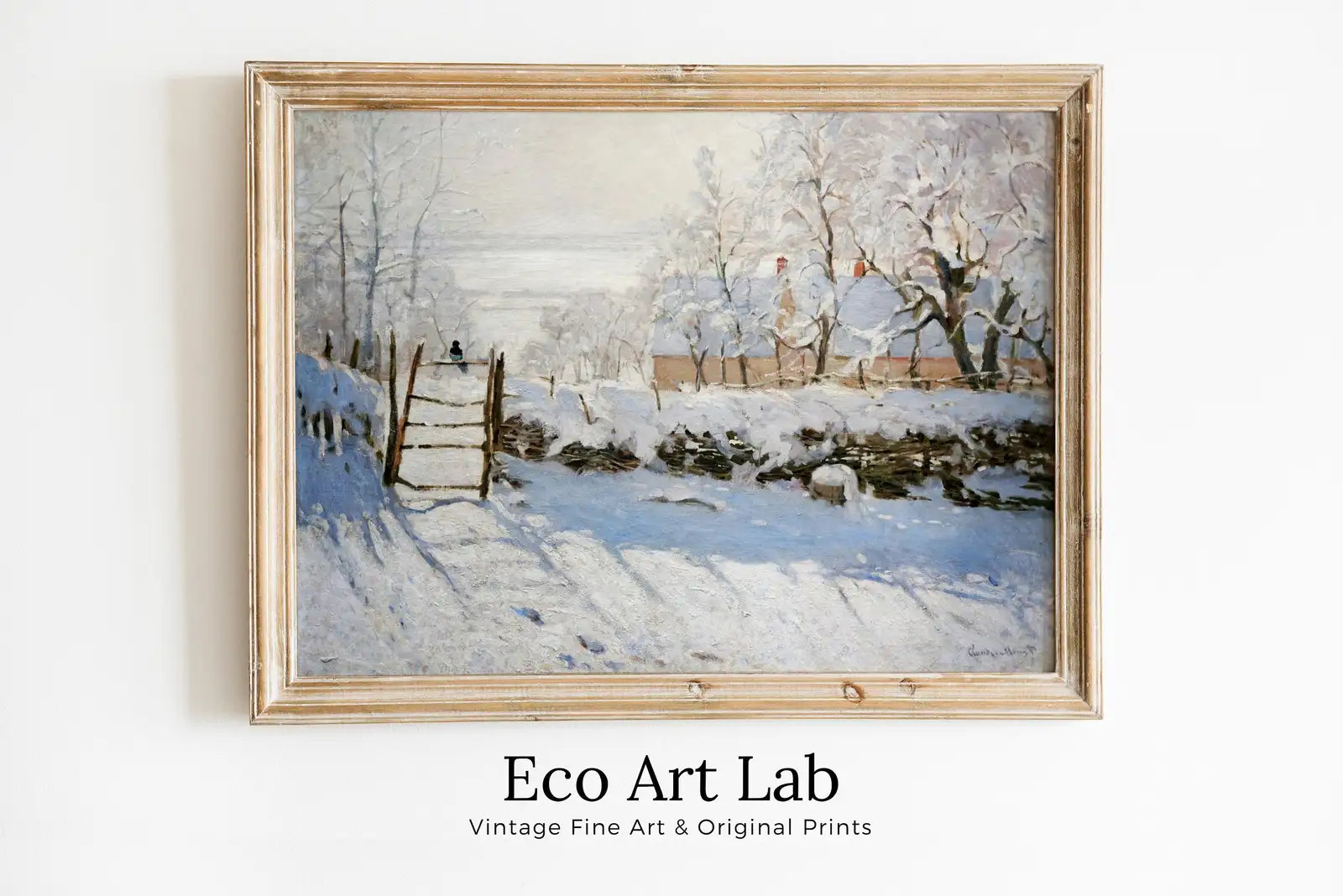 The Magpie Famous Claude Monet Painting. Monet Print Winter Landscape Instant Download Vintage Wall Art. Landscape Painting Printable Art – Printable Wall Art Digital Download – Digital Download