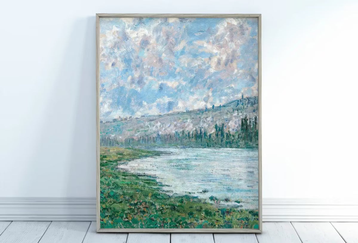 The Seine at Vétheuil Claude Monet Famous Painting. Instant Download Vintage Decor. Monet Landscape Art. Printable Wall Art. Vintage Decor – Printable Wall Art