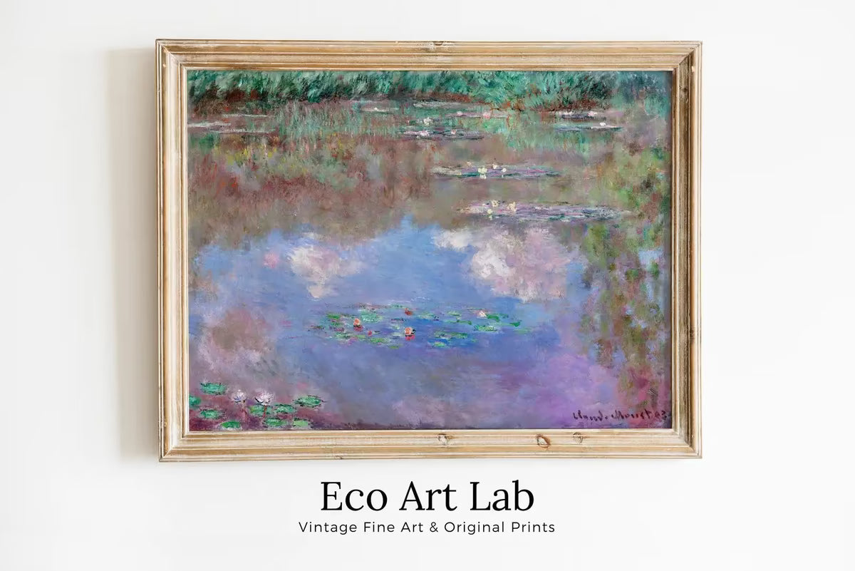 The Water Lily Pond Famous Claude Monet Painting. Instant Download Vintage Decor. Monet Botanical Print Printable Wall Art. Vintage Decor – Printable Wall Art