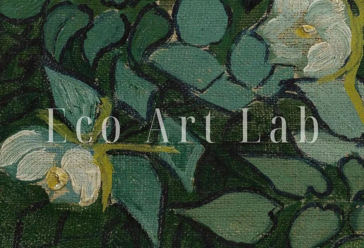 van Gogh Wild Roses Famous Painting Art Print. Instant Download Printable van Gogh Fine Art. Vintage Botanical Art. White Roses Painting – Printable Wall Art