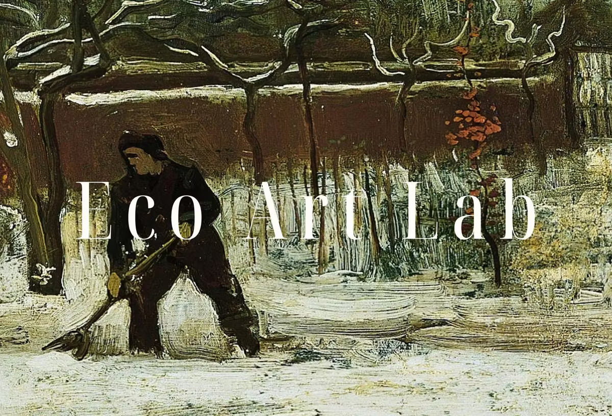 Vicarage Garden Under Snow by Vincent van Gogh. Printable Famous Art Print. Instant Download van Gogh Print Vintage Painting. Fine Art Print – Printable Wall Art