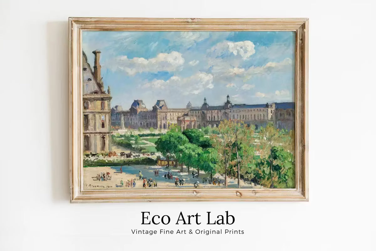View of the Place du Carrousel in Paris Painting. Printable Famous Art Print. Instant Download Vintage Cityscape Wall Decor. Fine Art Print – Printable Wall Art