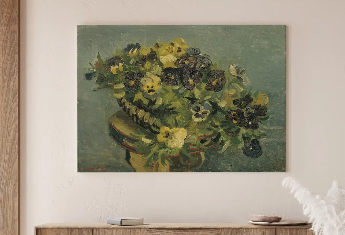 Vincent van Gogh "Basket of Pansies" Printable Famous Art Print. Instant Download van Gogh Vintage Wall Decor. Fine Art Floral Digital Print – Printable Wall Art