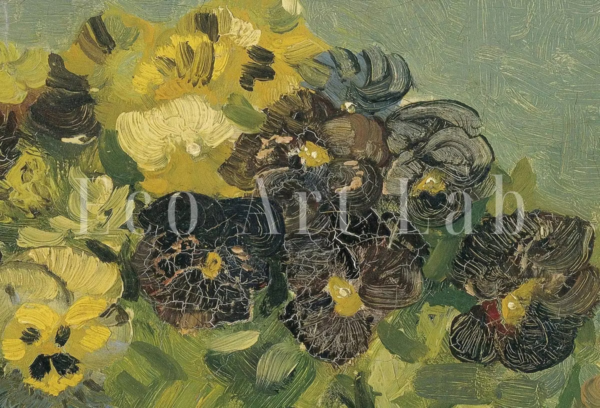 Vincent van Gogh "Basket of Pansies" Printable Famous Art Print. Instant Download van Gogh Vintage Wall Decor. Fine Art Floral Digital Print – Printable Wall Art