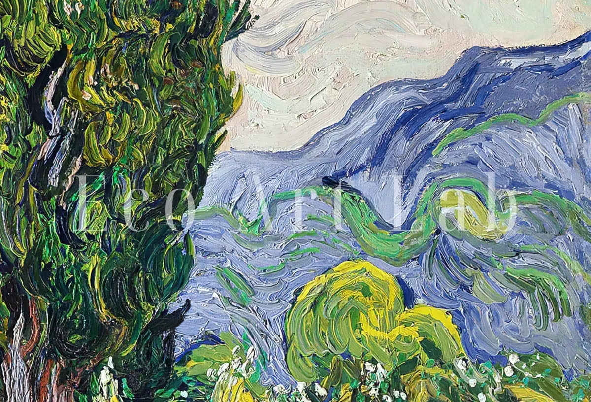 Vincent van Gogh Cypresses Printable Famous Art Prints. Instant Download van Gogh Print Vintage Wall Decor. Fine Art Digital Print – Printable Wall Art