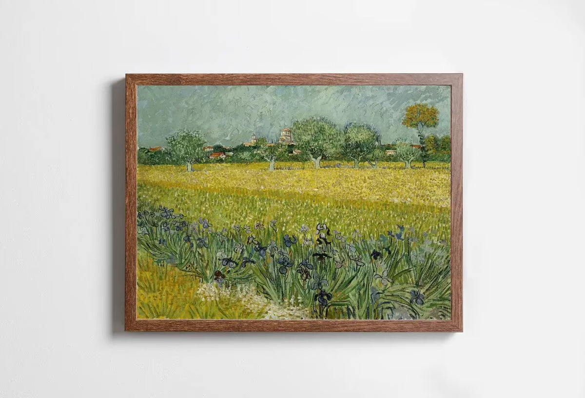 Vincent van Gogh Field with Flowers Printable Famous Art Print. Instant Download. van Gogh Print. Vintage Landscape Painting. Fine Art Print – Printable Wall Art