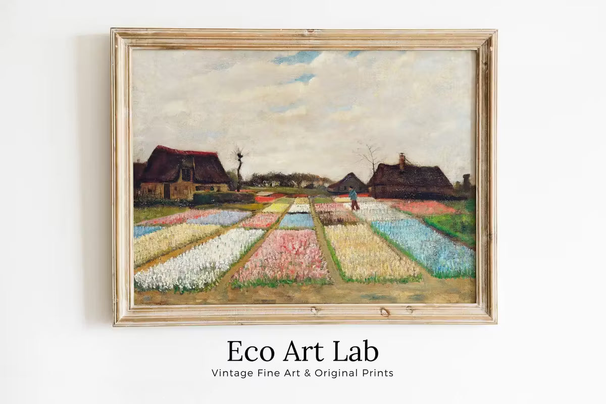 Vincent van Gogh Flower Beds in Holland Printable Famous Art Print. Instant Download van Gogh Print Vintage Wall Art. Antique Fine Art Print – Printable Wall Art