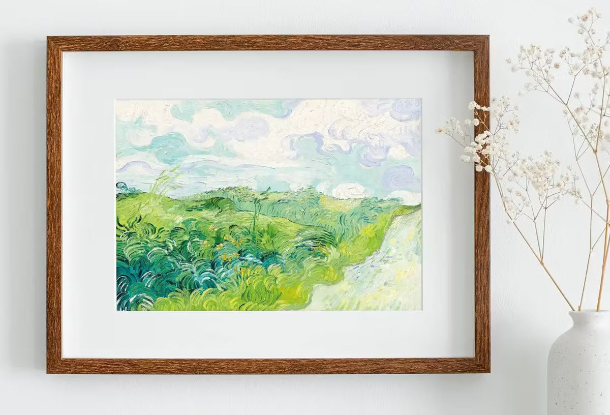 Vincent van Gogh Green Wheat Fields Printable Famous Art Prints. Instant Download van Gogh Print Vintage Spring Painting. Fine Art Print – Printable Wall Art