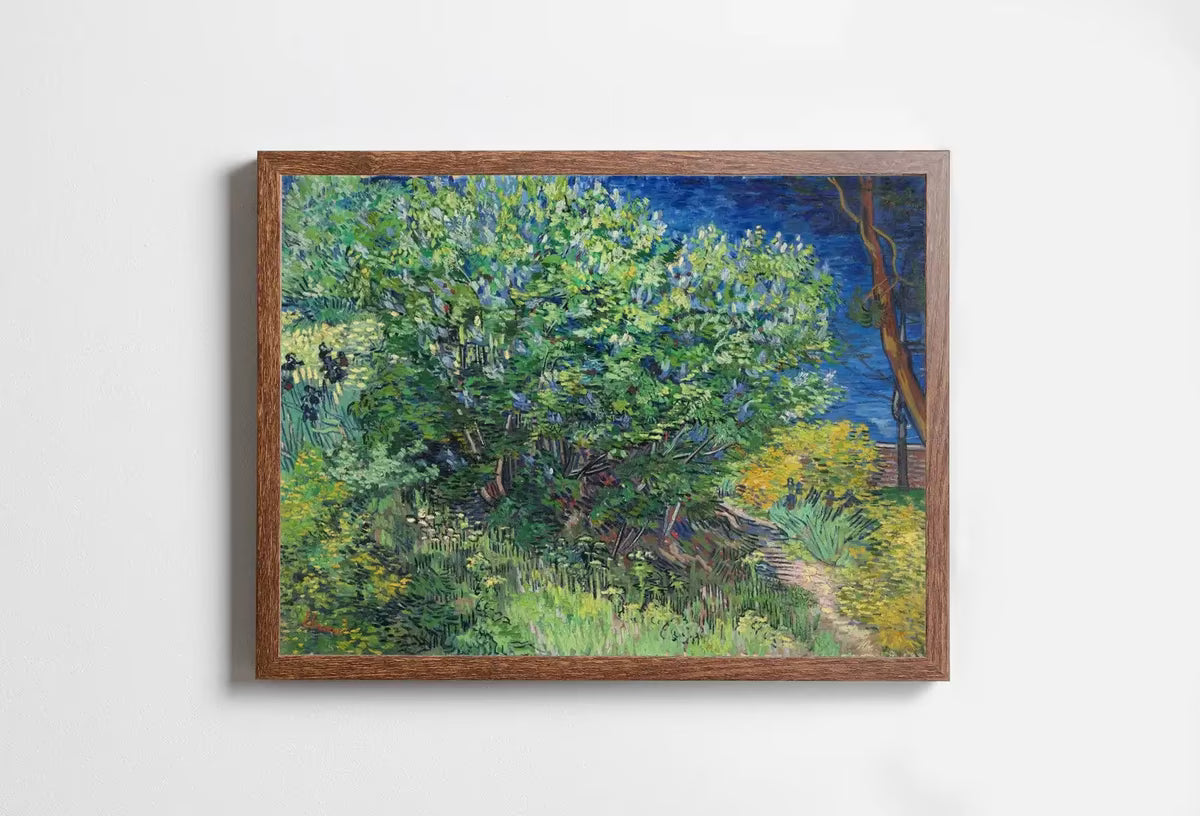 Vincent van Gogh Lilac Bush Famous Painting. Instant Download Vintage Decor. Van Gogh Botanical Printable Wall Art. Vintage Floral Poster – Printable Wall Art