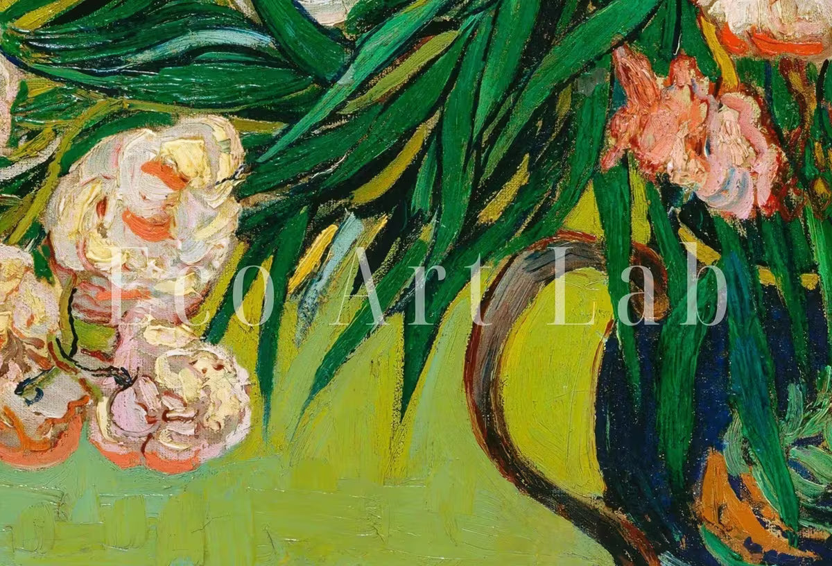 Vincent van Gogh "Oleanders" Printable Famous Art Prints. Instant Download van Gogh Print Vintage Wall Decor. Fine Art Floral Digital Print – Printable Wall Art