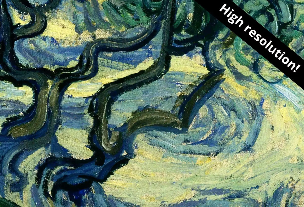 Vincent van Gogh Olive Trees with the Alpilles Printable Famous Art Prints. Instant Download van Gogh Print Vintage Painting. Fine Art Print – Printable Wall Art