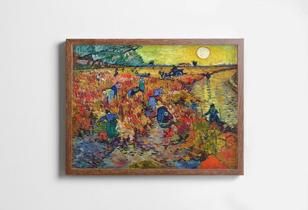 Vincent van Gogh Red Vineyard Landscape Printable Famous Art Prints. Instant Download van Gogh Print Vintage Spring Painting. Fine Art Print – Printable Wall Art
