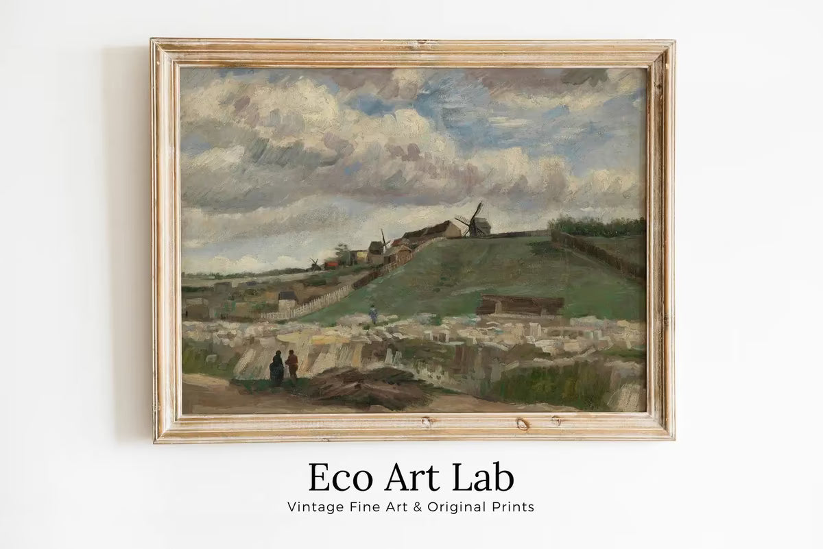 Vincent van Gogh The Hill of Montmartre with Stone Quarry Printable Famous Art Print. Instant Download van Gogh Print Vintage Wall Decor – Printable Wall Art