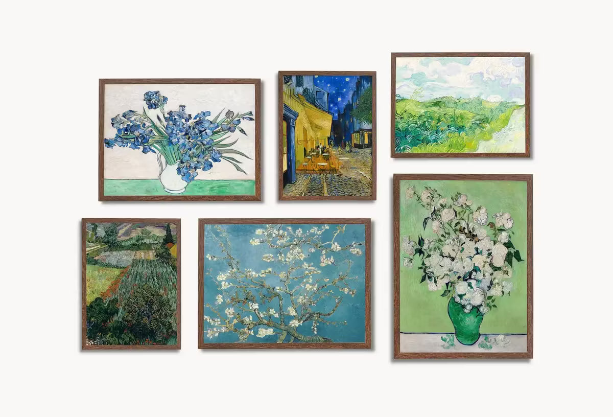 Vincent van Gogh Wall Print SET. Gallery Wall Set Van Gogh Prints Set of 6. Famous Paintings Collection Fine Art Prints. Van Gogh Art Set #1 – Printable Wall Art Set