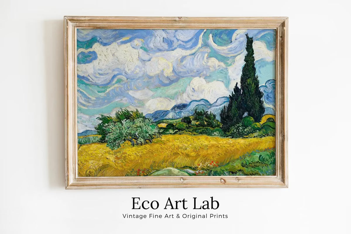 Vincent van Gogh Wheat Field Printable Famous Art Prints. Instant Download van Gogh Print Vintage Painting Wall Decor. Fine Art Print – Printable Wall Art