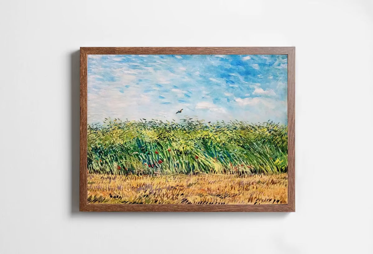 Vincent van Gogh Wheat Field w/ Lark Printable Famous Art Print. Instant Download van Gogh Print Vintage Painting Wall Decor. Fine Art Print – Printable Wall Art