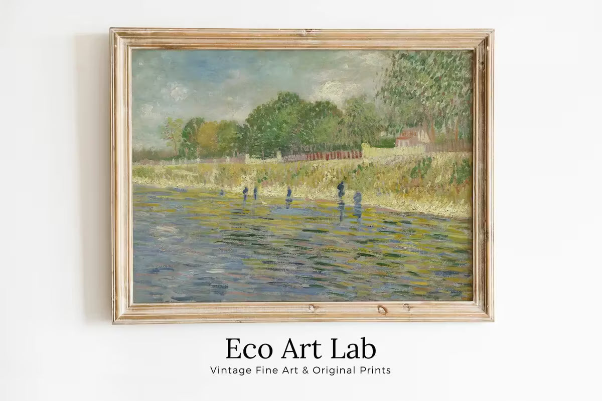 Vincent van Gogh's Bank of the Seine. Printable Famous Art Print. Instant Download. van Gogh Print. Vintage Painting. Fine Art Print – Printable Wall Art