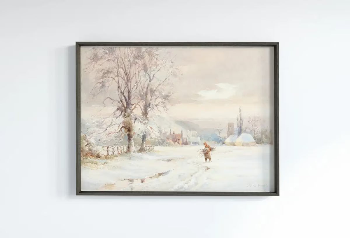 Vintage Landscape Paintings Set of 4 Prints. Seasons Gallery Wall Set. Country Soft Colors Watercolor Paintings. Farmhouse Country Art Print – Printable Wall Art Set