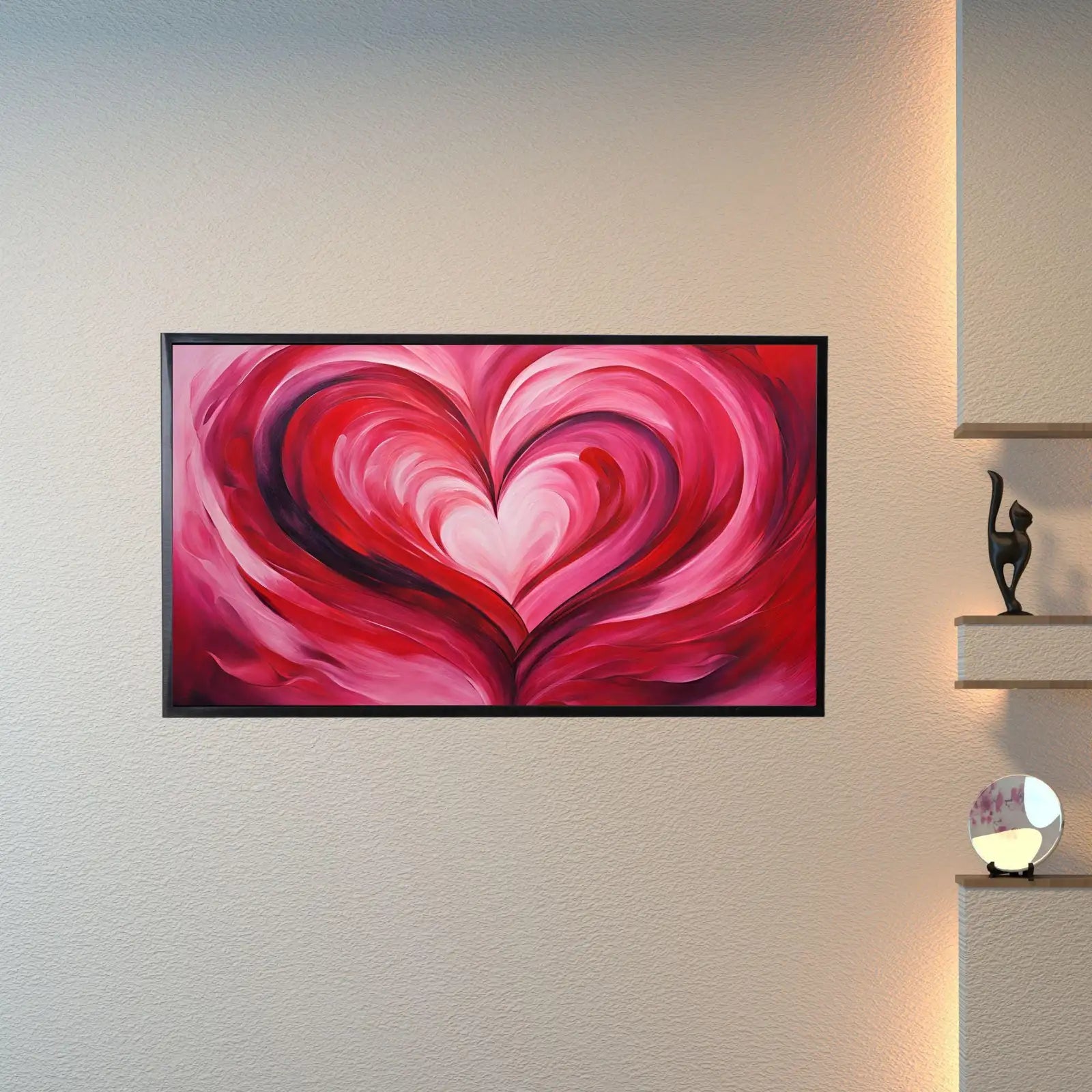 Detail view of artwork from Vintage Rose Art For Frame TV. Romantic Home Design For Valentine's Day Decor. Floral Love Theme Wall Decor. (variation 1)