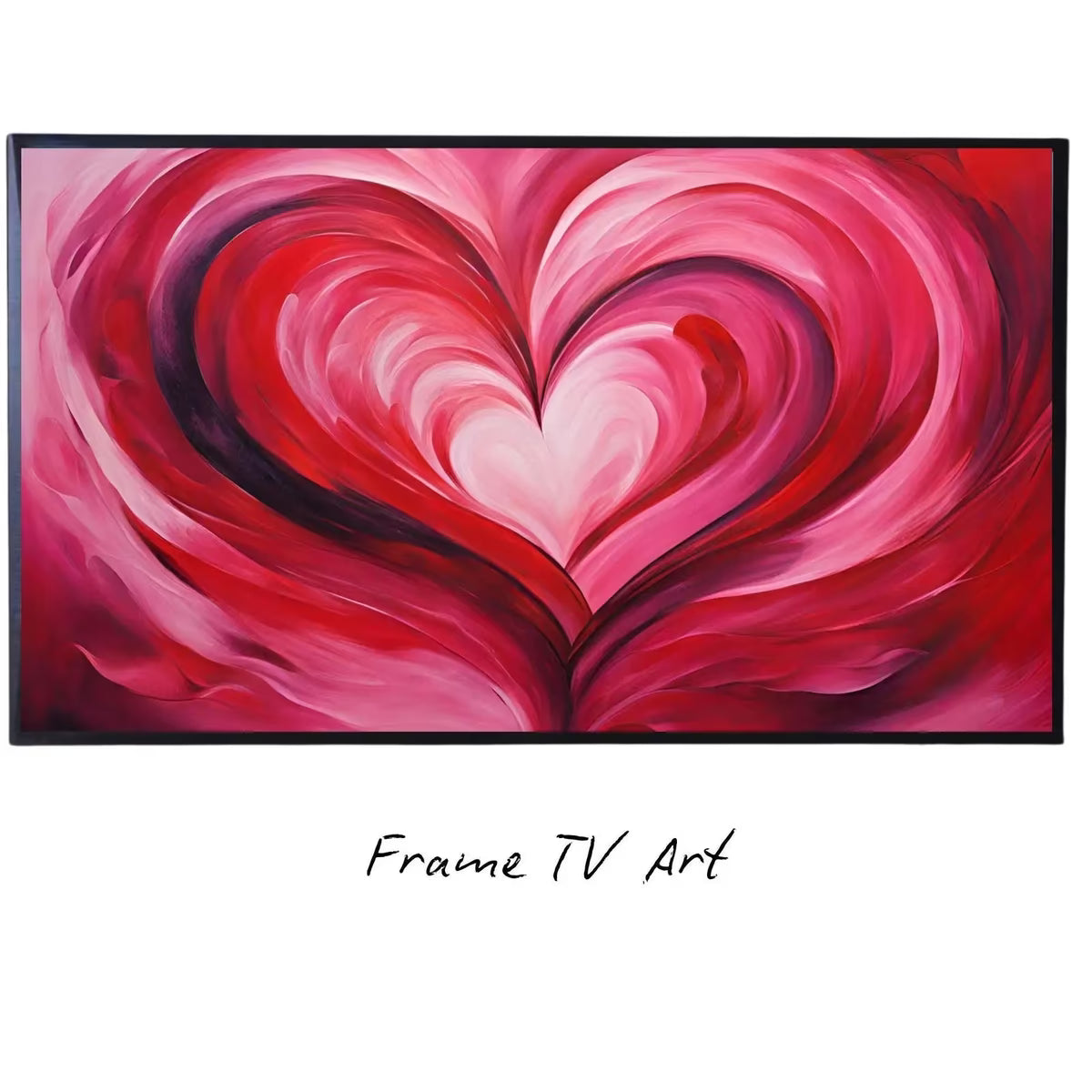 Vintage Rose Art For Frame TV. Romantic Home Design For Valentine's Day Decor. Floral Love Theme Wall Decor – Frame TV  Art
