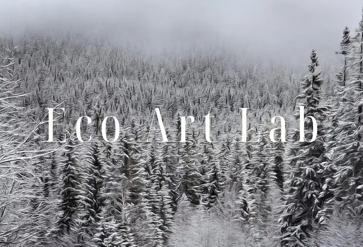 Winter Forest Trail Landscape Digital Painting. Printable Wall Art. Home or Office Decor. Nature Print Digital Winter Art. Instant Download – Printable Wall Art