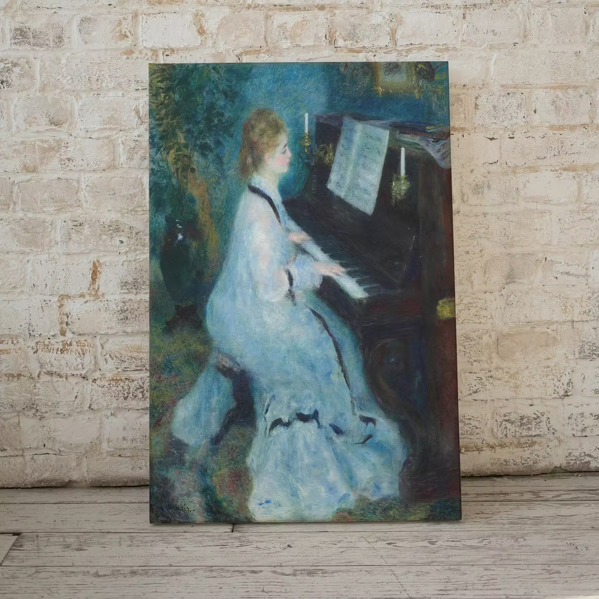 Woman Pianist | Vintage Auguste Renoir Painting | Printable | Antique Print | Musician Portrait Downloadable | Vintage Woman Playing Piano – Printable Wall Art